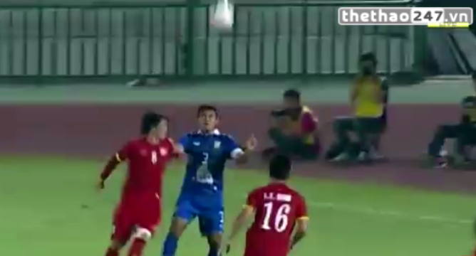 Video clip bàn thắng: U23 Thái Lan 3-1 U23 Việt Nam - Tiếp đất
