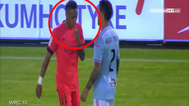 VIDEO: Hành động xấu xí của Neymar với cầu thủ Celta Vigo