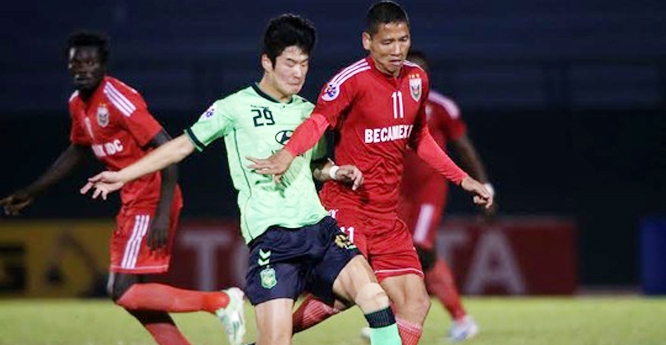 Video clip bàn thắng: B.Bình Dương 1-1 Jeonbuk (AFC Champions League)