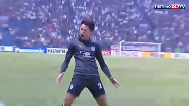 VIDEO: Cầu thủ Thái Lan sút phạt góc thành bàn và ăn mừng như Ronaldo
