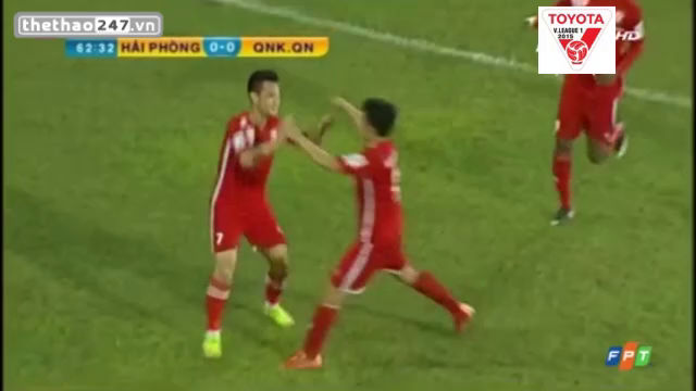 Video clip bàn thắng: Hải Phòng 1-0 Quảng Nam (V10 V-League 2015)