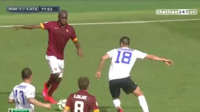 Video clip bàn thắng: Roma 1-1 Atalanta (V31 Serie A)