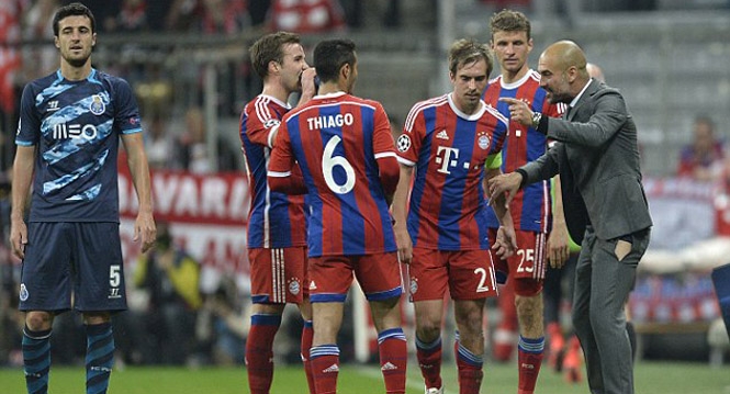 Sự cố bi hài trong trận thắng của Bayern trước Porto