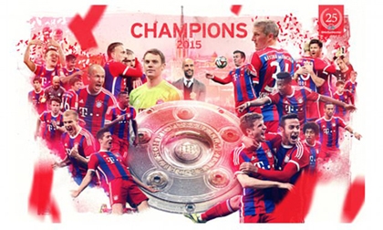 Bayern Munich vô địch Bundesliga trước 4 vòng