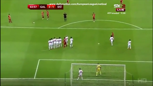 VIDEO: Pha sút phạt đẳng cấp của Sneijder ở BK Cúp QG Thổ Nhĩ Kỳ