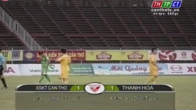 Video clip bàn thắng: Cần Thơ 1-1 Thanh Hóa (V12 V-League)