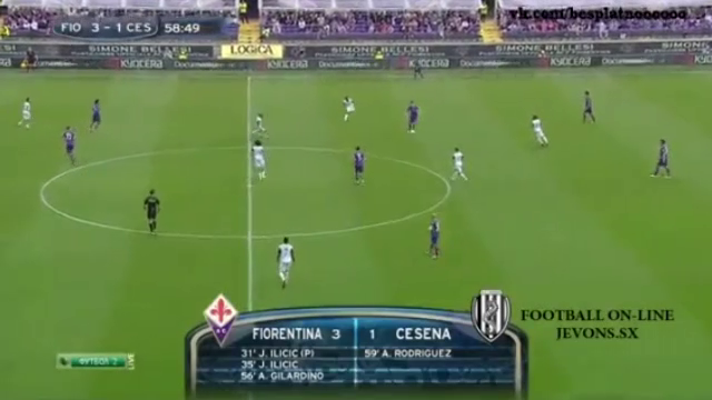 Video clip bàn thắng: Fiorentina 3-1 Cesena (V34 Serie A)
