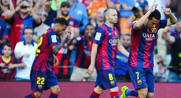 Barcelona 2-0 Sociedad: Siêu phẩm của Pedro