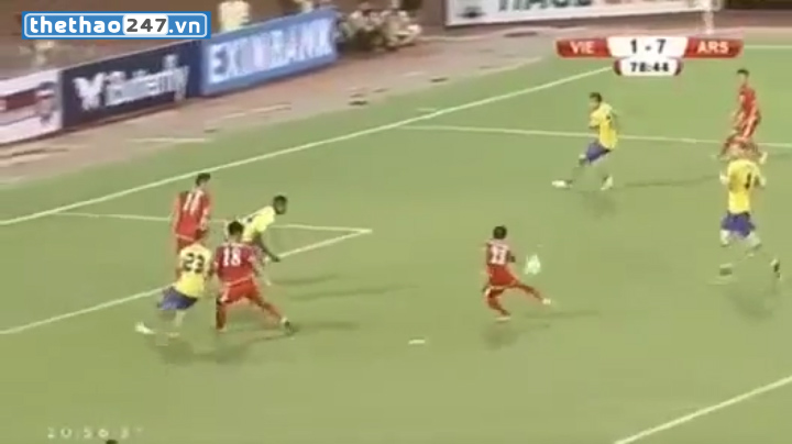 VIDEO: Cầu thủ Việt Nam duy nhất ghi bàn vào lưới Arsenal