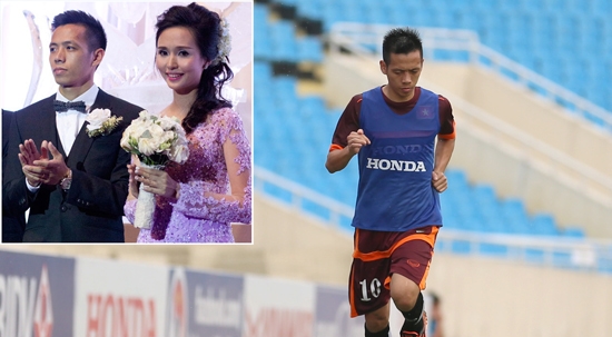 Sau đám cưới, Văn Quyết trở lại ĐTVN chuẩn bị đấu với Thái Lan