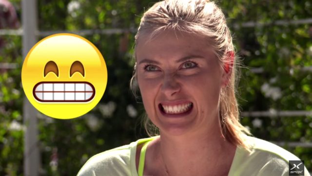 VIDEO: Hot girl quần vợt thi tài bắt trước các biểu tượng cảm xúc