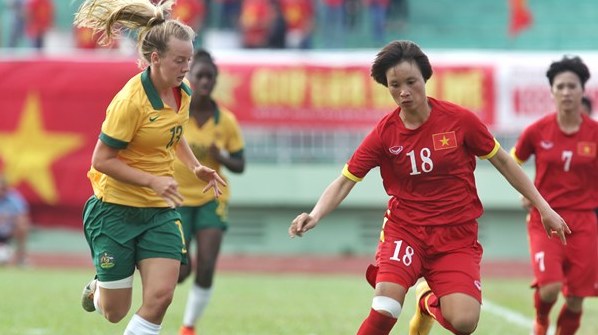 Đội tuyển nữ Việt Nam thua đậm tuyển nữ Australia ở trận đấu tập