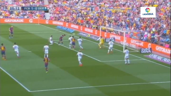 VIDEO: Messi đánh đầu mở tỷ số từ rất sớm cho Barca