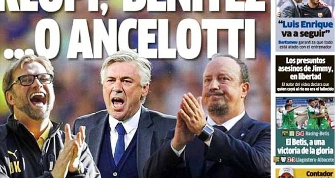 Fan Real phản đối Benitez thay Ancelotti