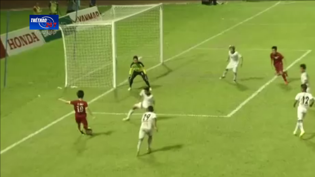 VIDEO: Pha dứt điểm hài hước của Văn Toàn vs U23 Myanmar