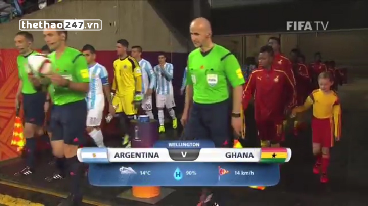 Video clip bàn thắng: Argentina 2-3 Ghana (U20 FIFA World Cup 2015)