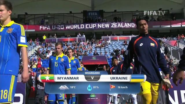 Video bàn thắng: Myanmar 0-6 Ukraine (U20 FIFA World Cup 2015)