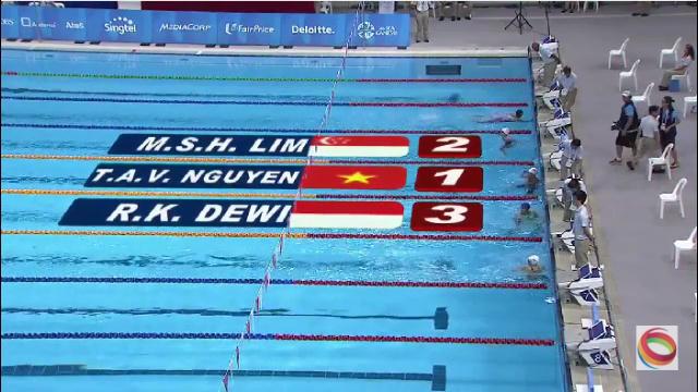 Video SEA Games 28: Vòng loại 200m bơi hỗn hợp nữ - Nguyễn Thị Ánh Viên