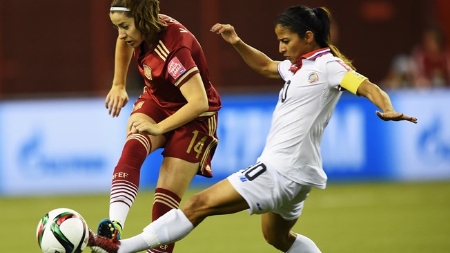 Video clip bàn thắng: Tây Ban Nha - Costa Rica (World Cup bóng đá nữ 2015)