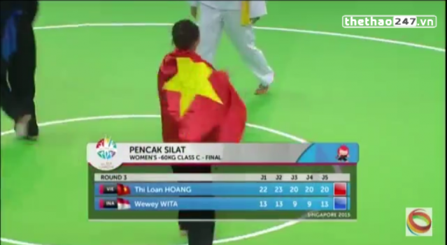 Video SEA Games 28: Hoàng Thị Loan mang về HCV thứ 2 cho Pencak Silat trong ngày 14/6