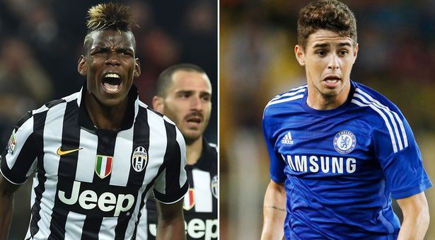 Chelsea dùng Oscar và 30 triệu bảng để mua Pogba