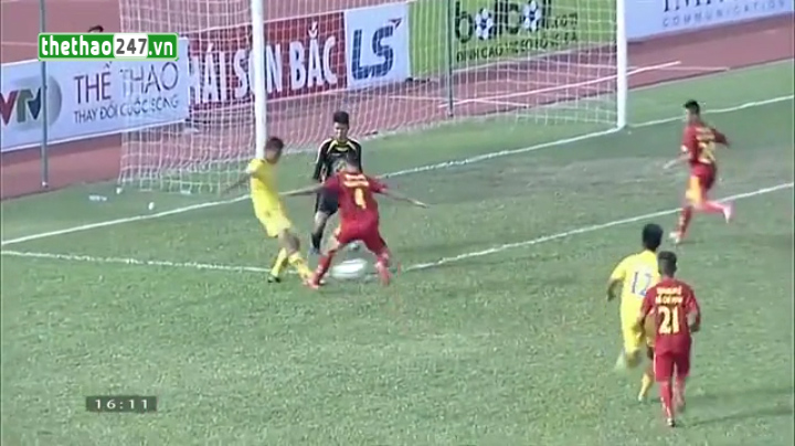 Video clip bàn thắng: TP.HCM 1-3 Đồng Tháp (U17 quốc gia 2015)