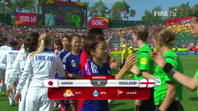 Video bàn thắng: Nhật Bản 2-1 Anh (Bán kết World Cup bóng đá nữ 2015)