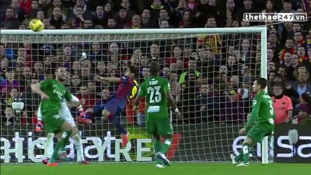 VIDEO: Pha ngả bàn đèn của Luis Suarez đẹp nhất Barca mùa 2014-15