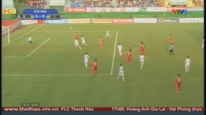 VIDEO: Tăng Tuấn ghi bàn gỡ hòa 1-1 cho Becamex Bình Dương