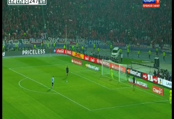 VIDEO: Loạt penalty cân não trong trận chung kết Copa America 2015