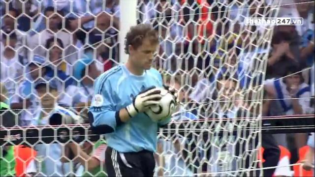 VIDEO: Xem lại thất bại của Argentina trên chấm 11m ở World Cup 2006