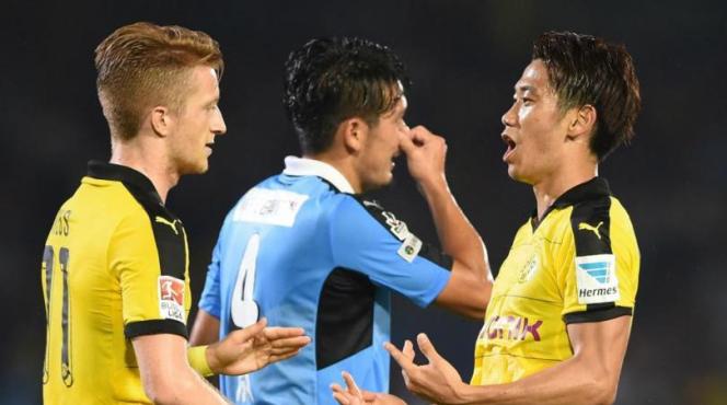 VIDEO: Kagawa lập cú đúp, Dortmund thắng 6 sao trong chuyến du đấu Nhật Bản