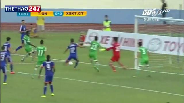 Video bàn thắng: Than Quảng Ninh 0-3 Cần Thơ (V15 V-League 2015)