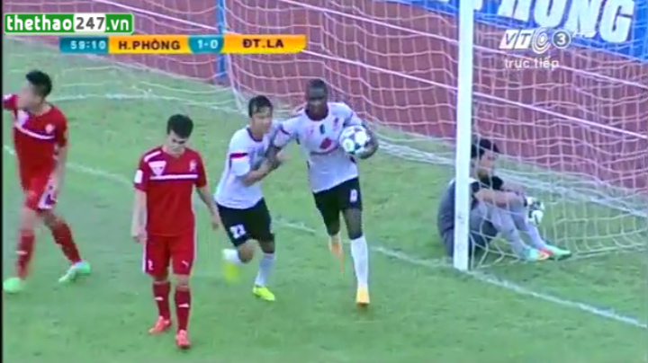 Video bàn thắng: Hải Phòng 1-1 Đồng Tâm Long An (V16 V-League 2015)