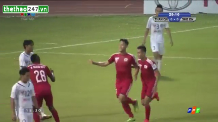Video bàn thắng: Than Quảng Ninh 1-0 SHB Đà Nẵng (V16 V-League 2015)