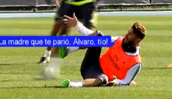VIDEO: Đến lượt Ramos tức giận vì bị đồng đội phạm lỗi trên sân tập