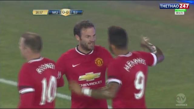 VIDEO: Mata ghi bàn mở tỷ số cho Man Utd - phút 32