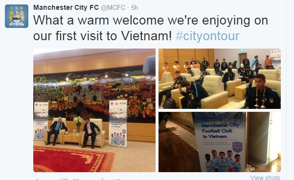 CLB Man City bất ngờ với sự đón tiếp ở Việt Nam