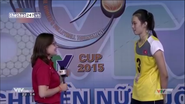 VIDEO: Bật mí về chiều cao khủng của chủ công trẻ Trần Thanh Thúy (VTV Cup 2015)