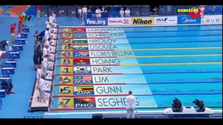 VIDEO: Hoàng Quý Phước về đích thứ 3 vòng loại bơi 100m tự do nam