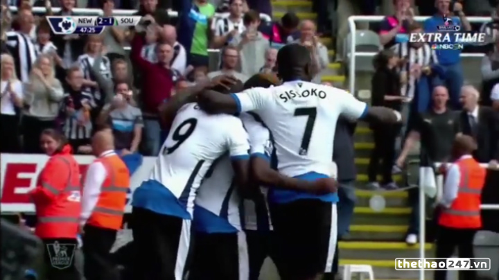 Video bàn thắng: Newcastle United 2-2 Southampton (Vòng 1 NHA 2015/2016)