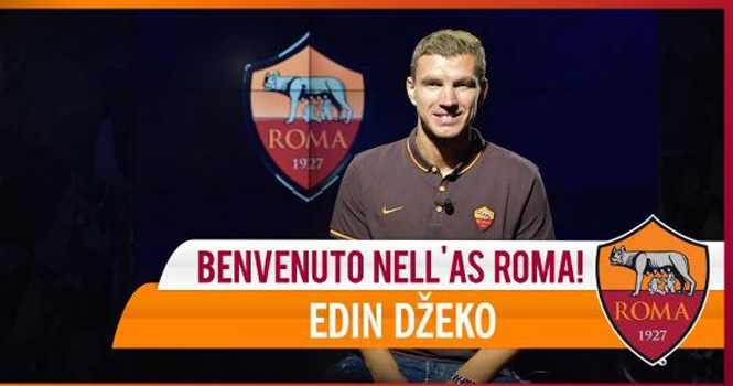 Chính thức: Edin Dzeko gia nhập AS Roma