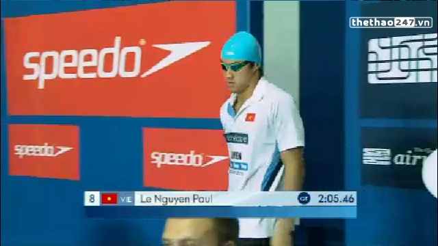 VIDEO: Bài thi của Le Nguyen Paul ở chung kết 200m ngửa nam