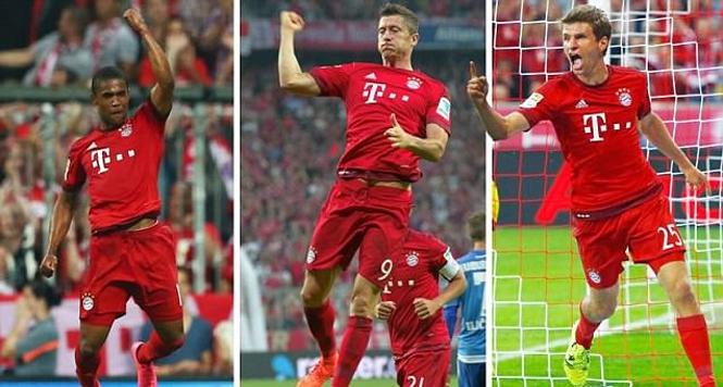 Bayern Munich phô diễn sức mạnh trong ngày ra quân