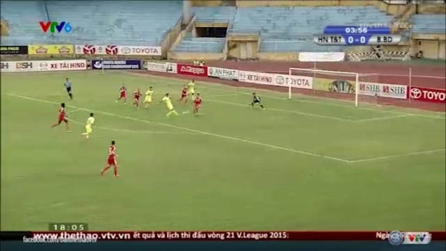 VIDEO: Gonzalo mở tỉ số cho Hà Nội T&T ngay phút thứ 5 trận đấu