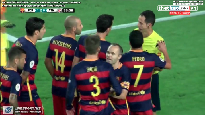 Video bàn thắng: Barcelona 1-1 Athletic Bilbao (Lượt về Siêu cúp TBN)