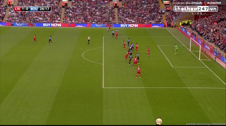 Video bàn thắng: Liverpool 1-0 Bournemouth (Vòng 2 NHA 2015/2016)