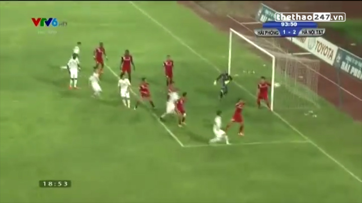 Video bàn thắng: Hải Phòng 1-2 Hà Nội T&T (Vòng 22 V-League 2015)