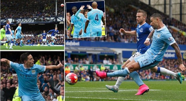 Video bàn thắng: Everton 0-2 Man City (Vòng 3 - Ngoại hạng Anh 2015/16)