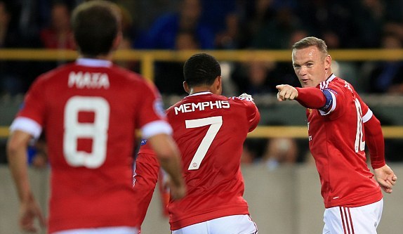 VIDEO: Depay kiến tạo, Rooney ghi bàn thắng giải tỏa vào lưới Club Brugge
